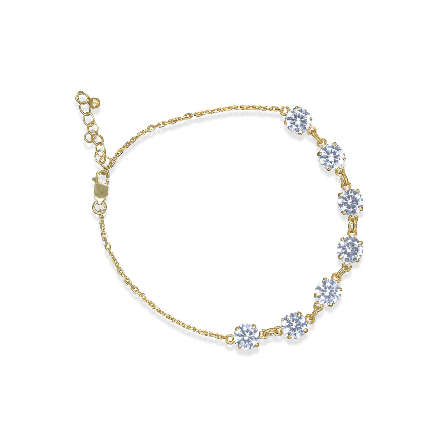 925 Sterling Silver Four-Leaf Clover Bracelet