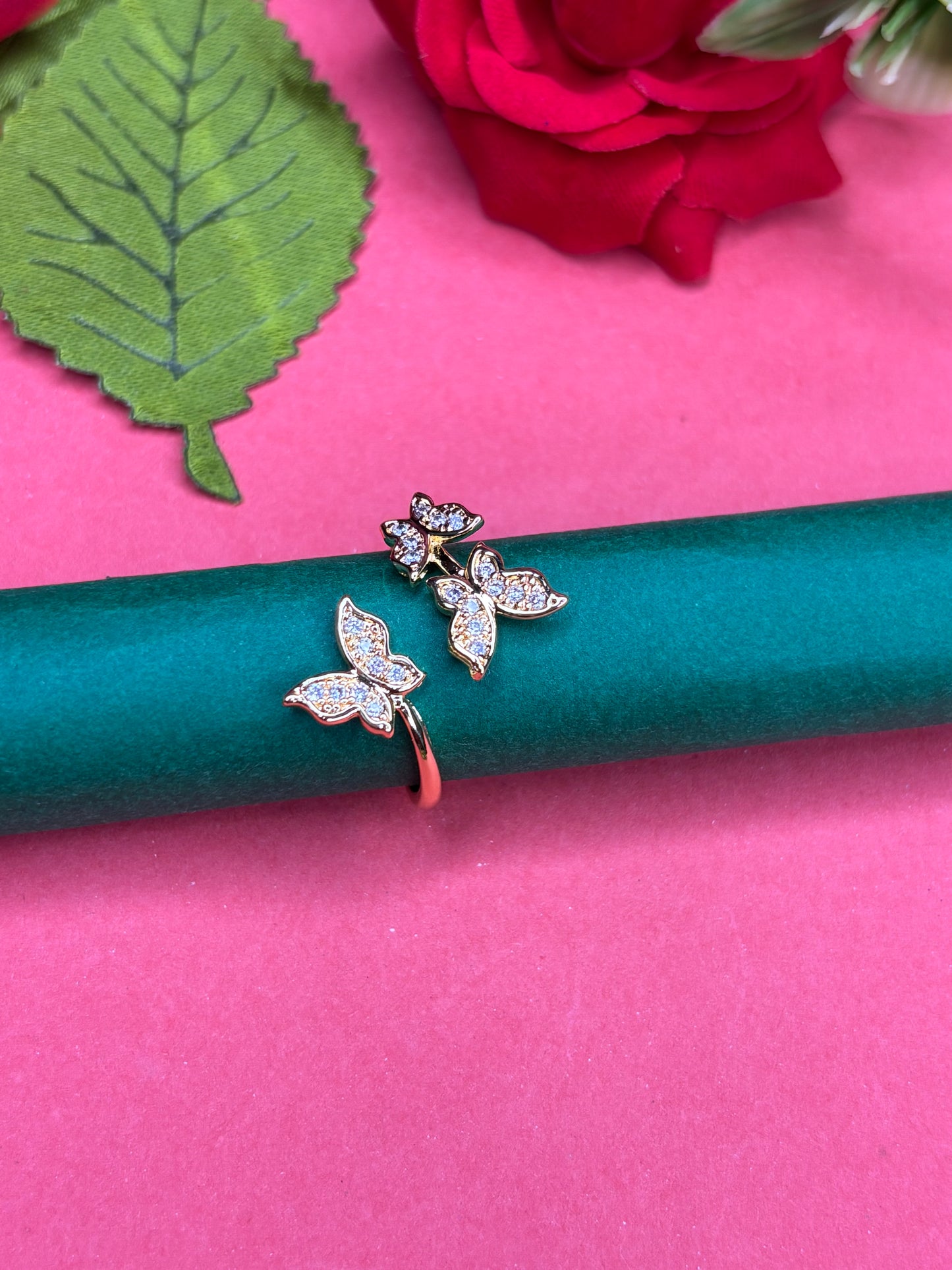 Butterfly Bloom Adjustable Ring