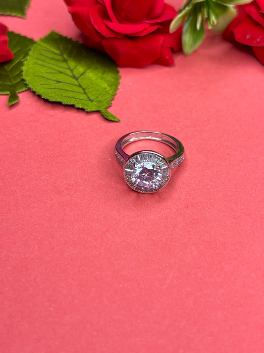 Celestial Crown Solitaire Ring