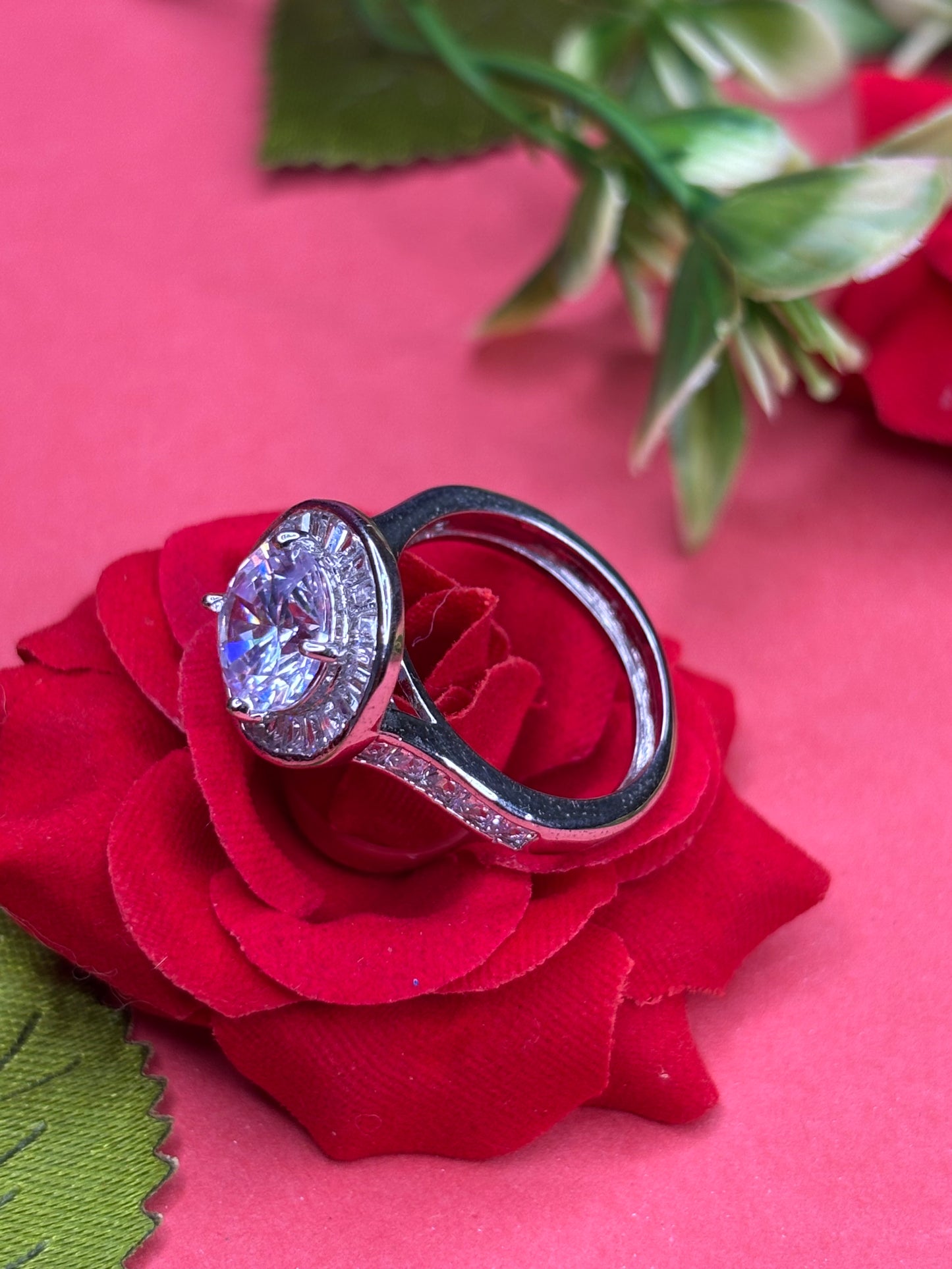 Celestial Crown Solitaire Ring