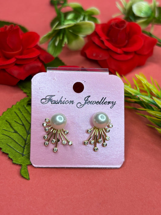Pearl Radiance Burst Earrings