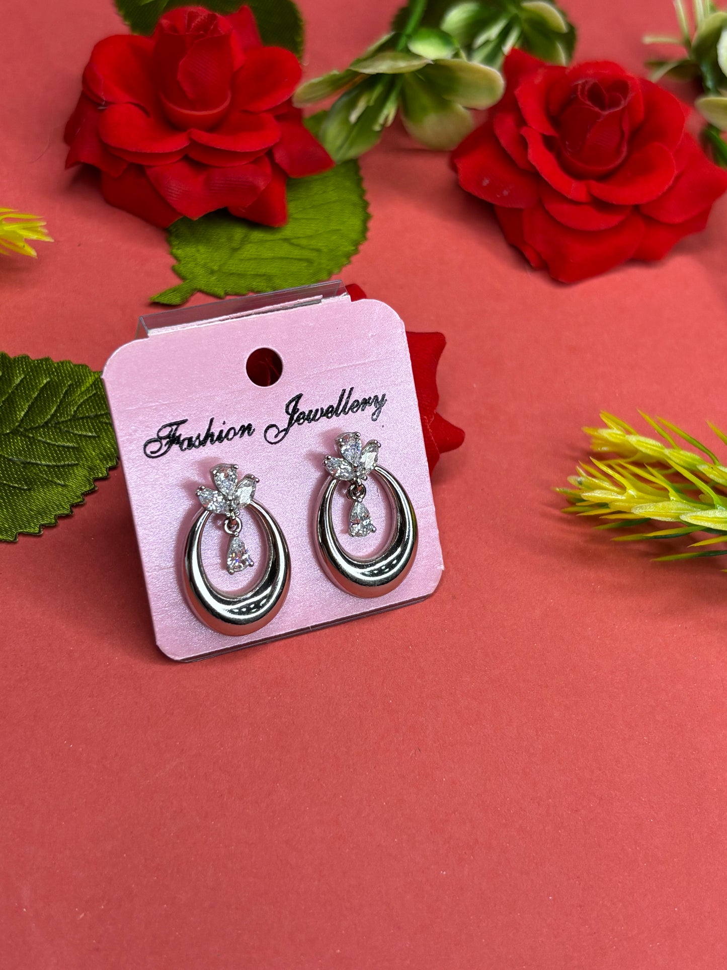 Celeste Hoop Drop Earrings