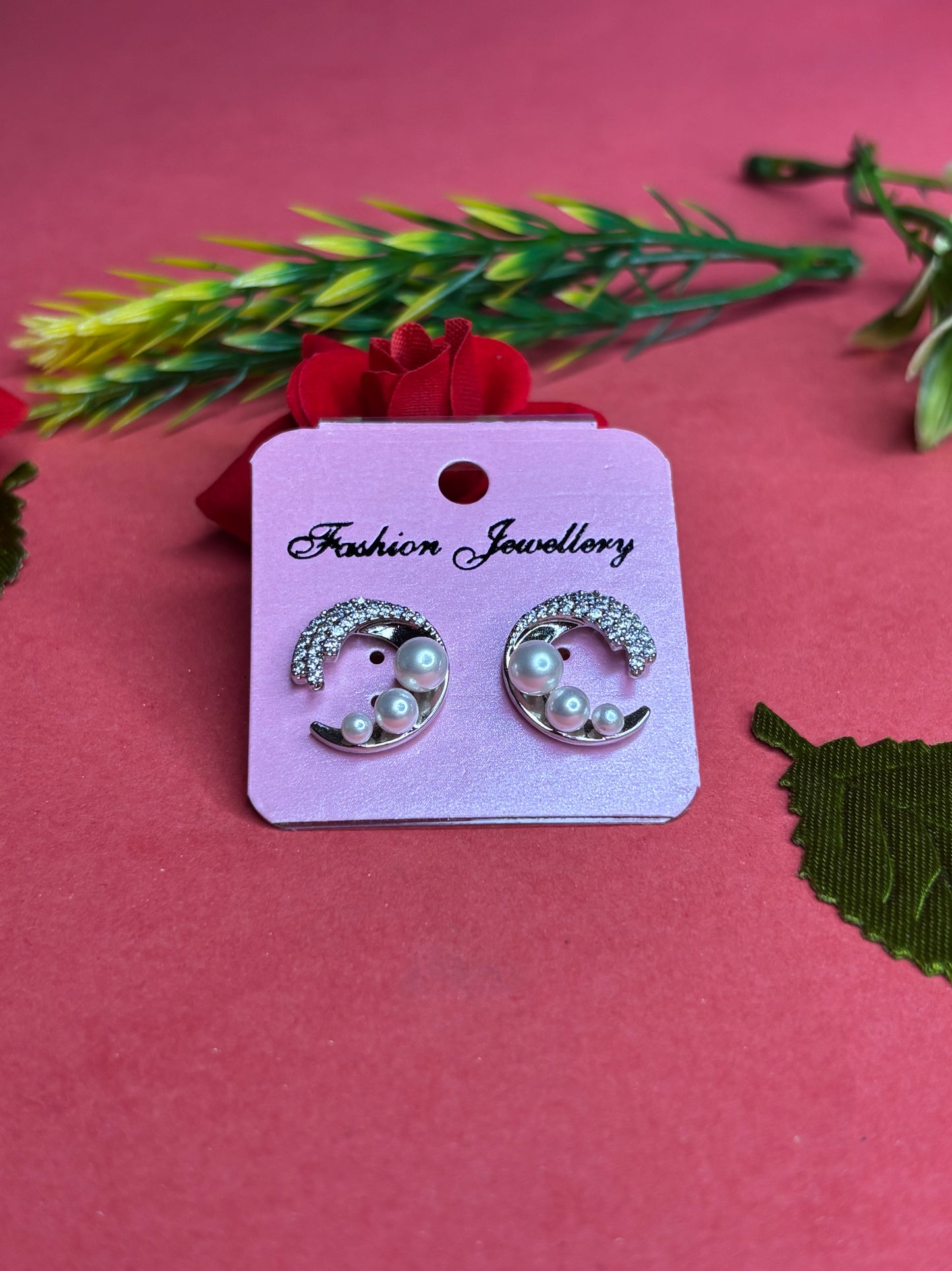 Lunar Pearl Orbit Earrings