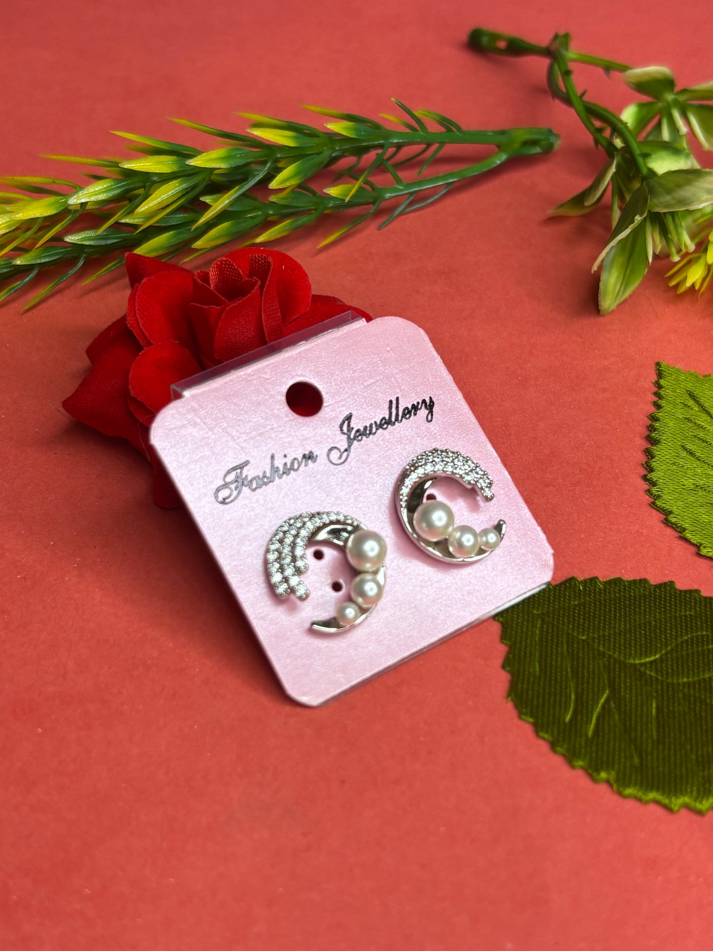 Lunar Pearl Orbit Earrings