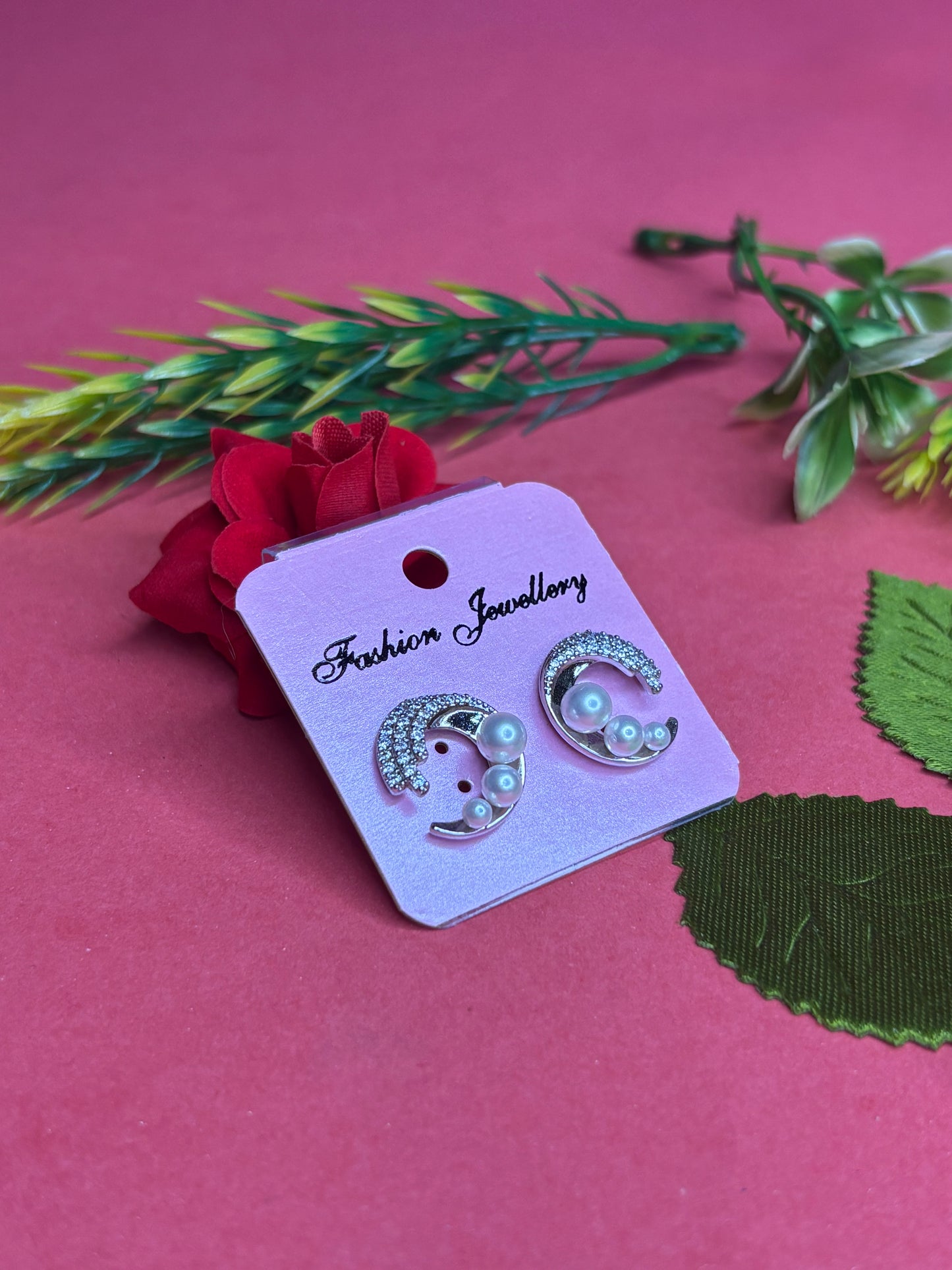 Lunar Pearl Orbit Earrings