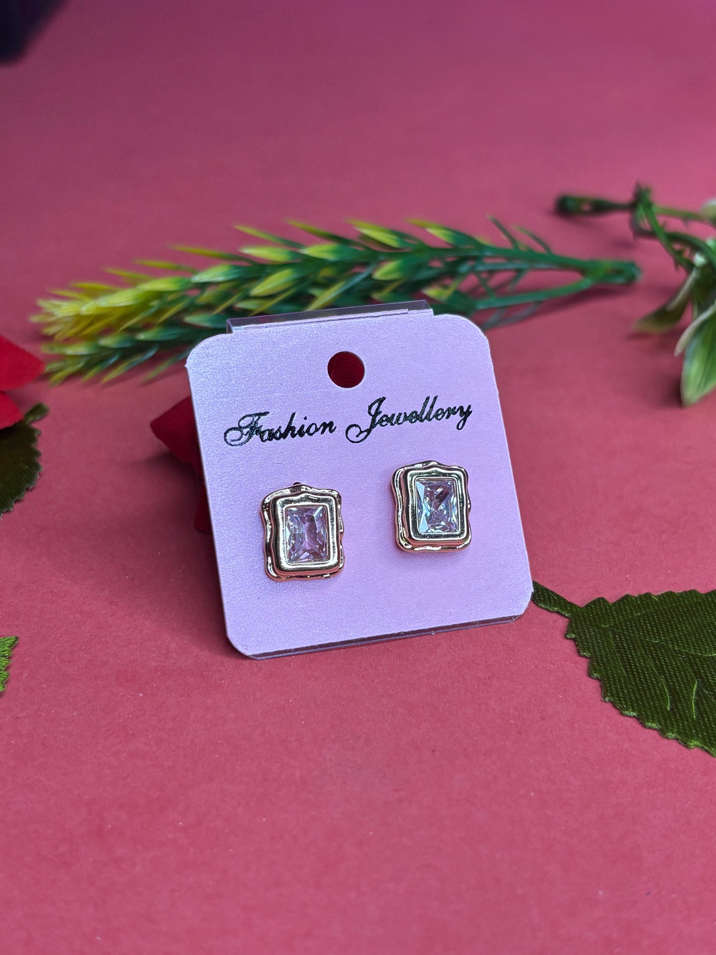 Aurora Gem Frame Studs