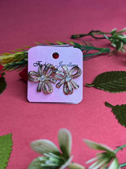 Radiant Ribbon Bloom Earrings