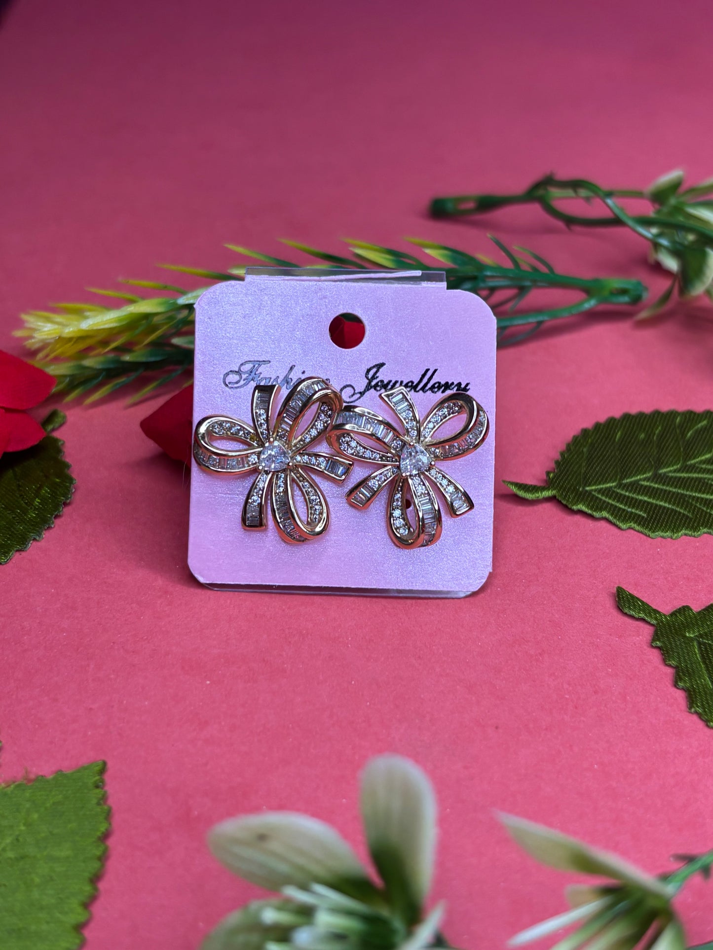 Radiant Ribbon Bloom Earrings