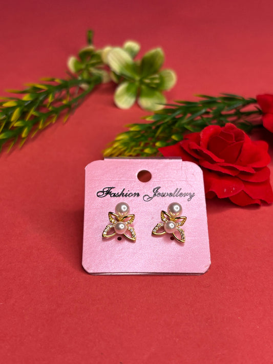 Pearl Blossom Petal Earrings