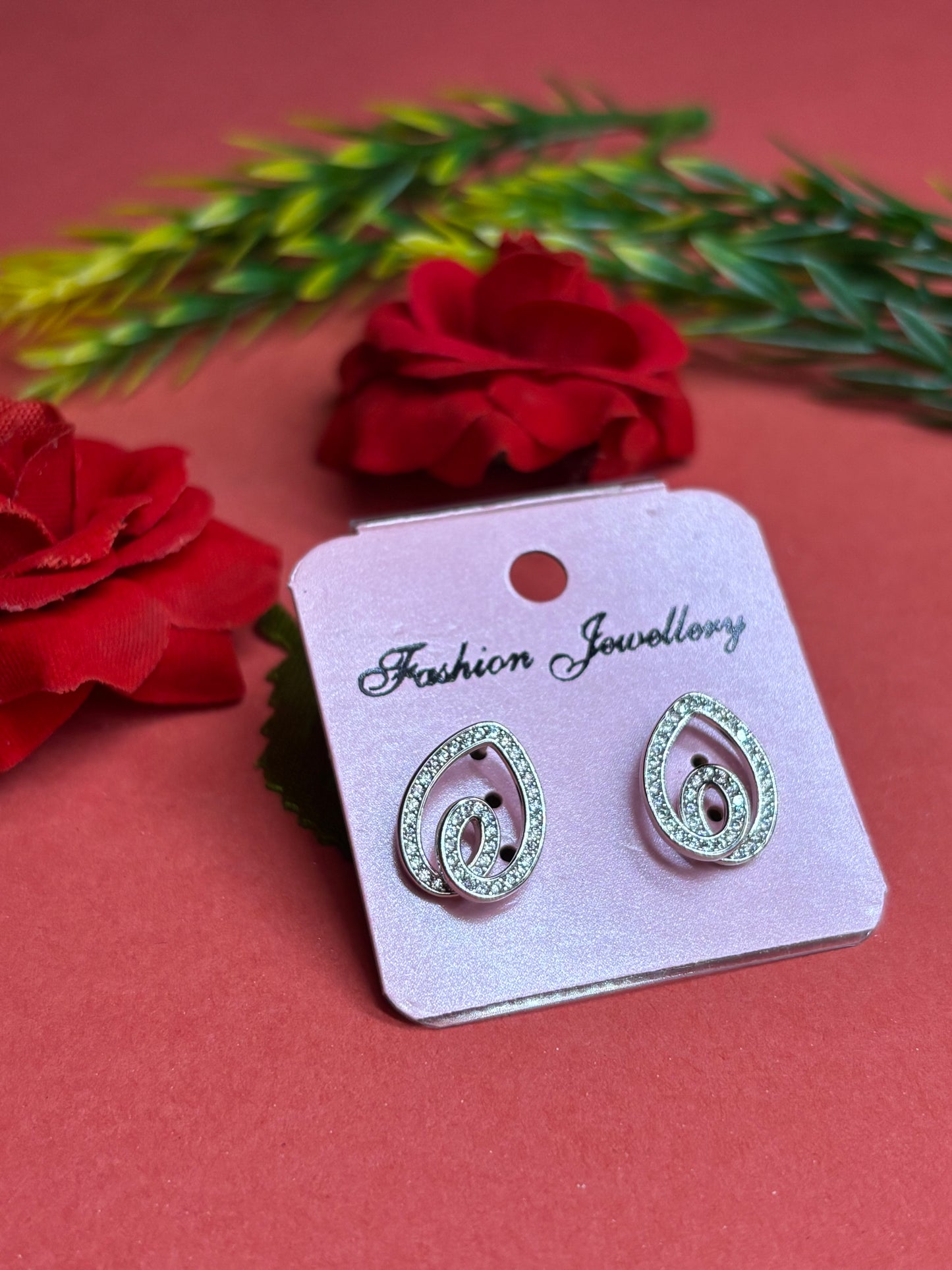 Crystal Dewdrop Studs