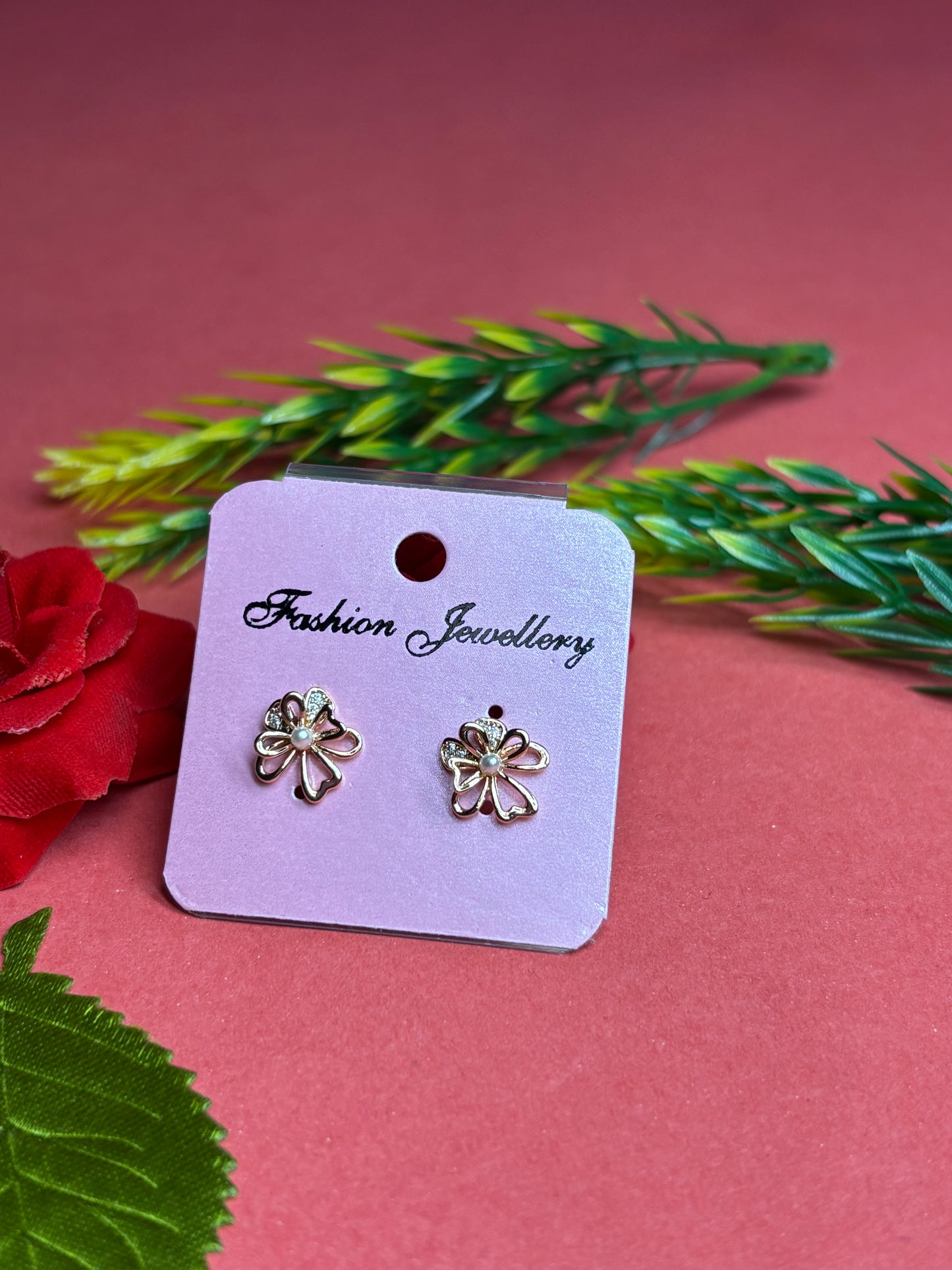 Blush Bloom Pearl Studs
