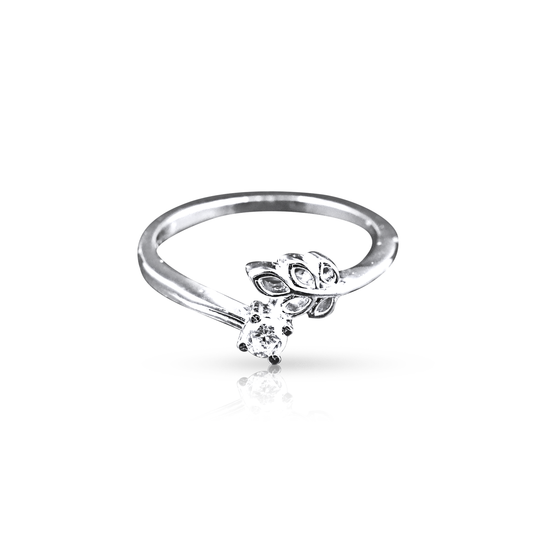 Bloom Solitaire – 925 Sterling Silver Ring