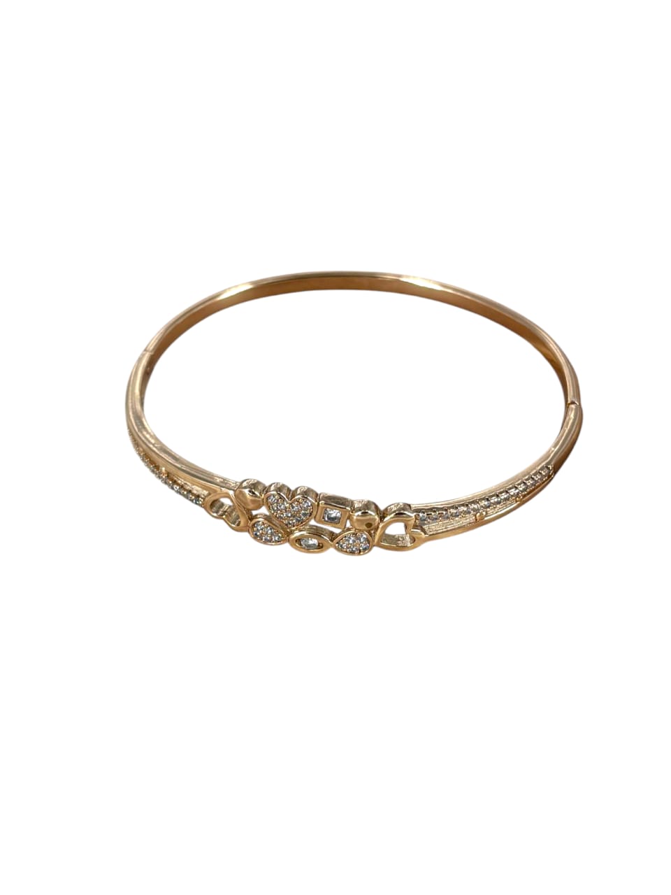 Golden Blossom Stainless Steel Bangle