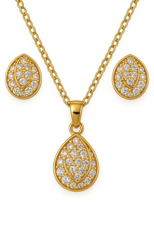 Viqso Teardrop Elegance Gold-Plated Set