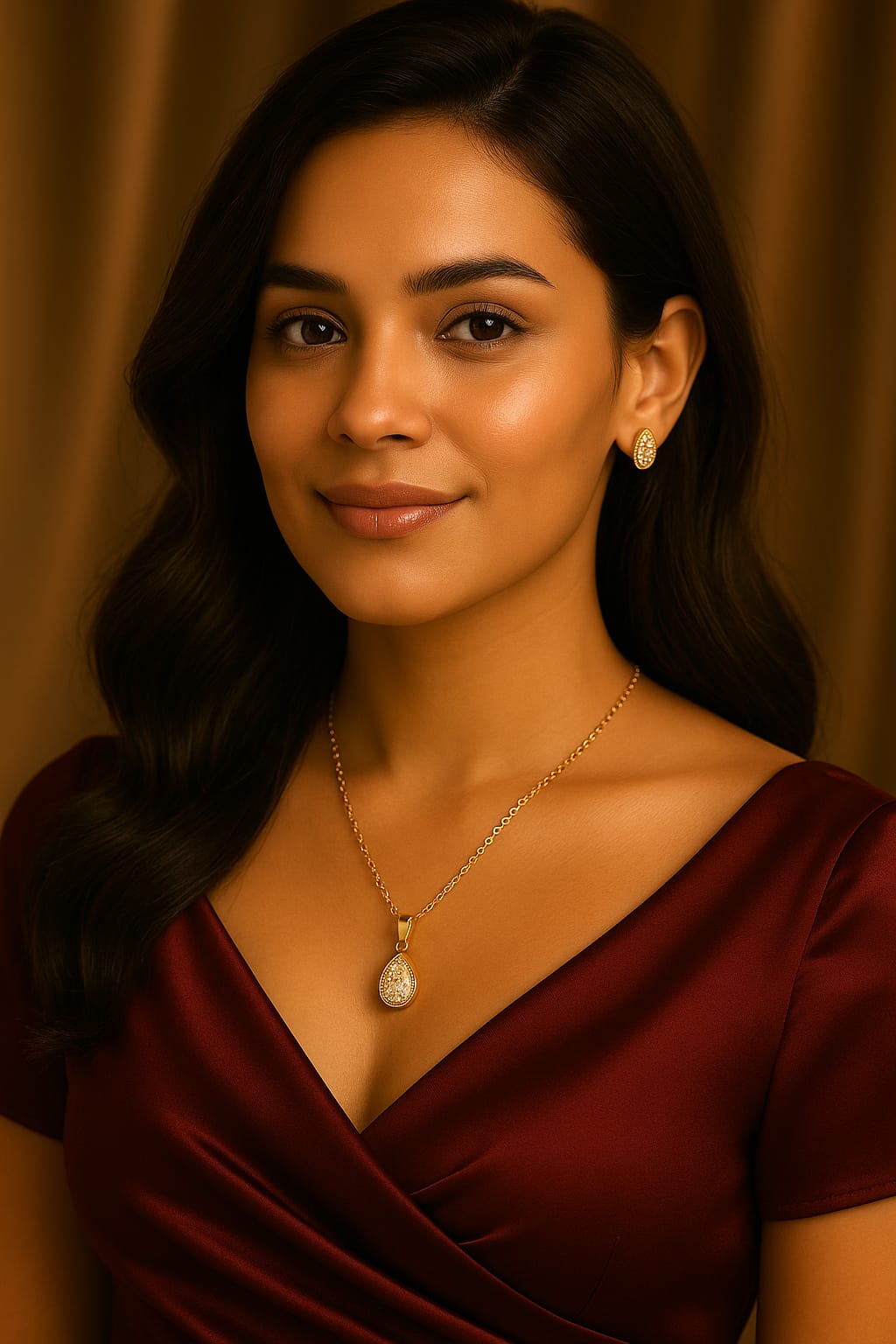Viqso Teardrop Elegance Gold-Plated Set