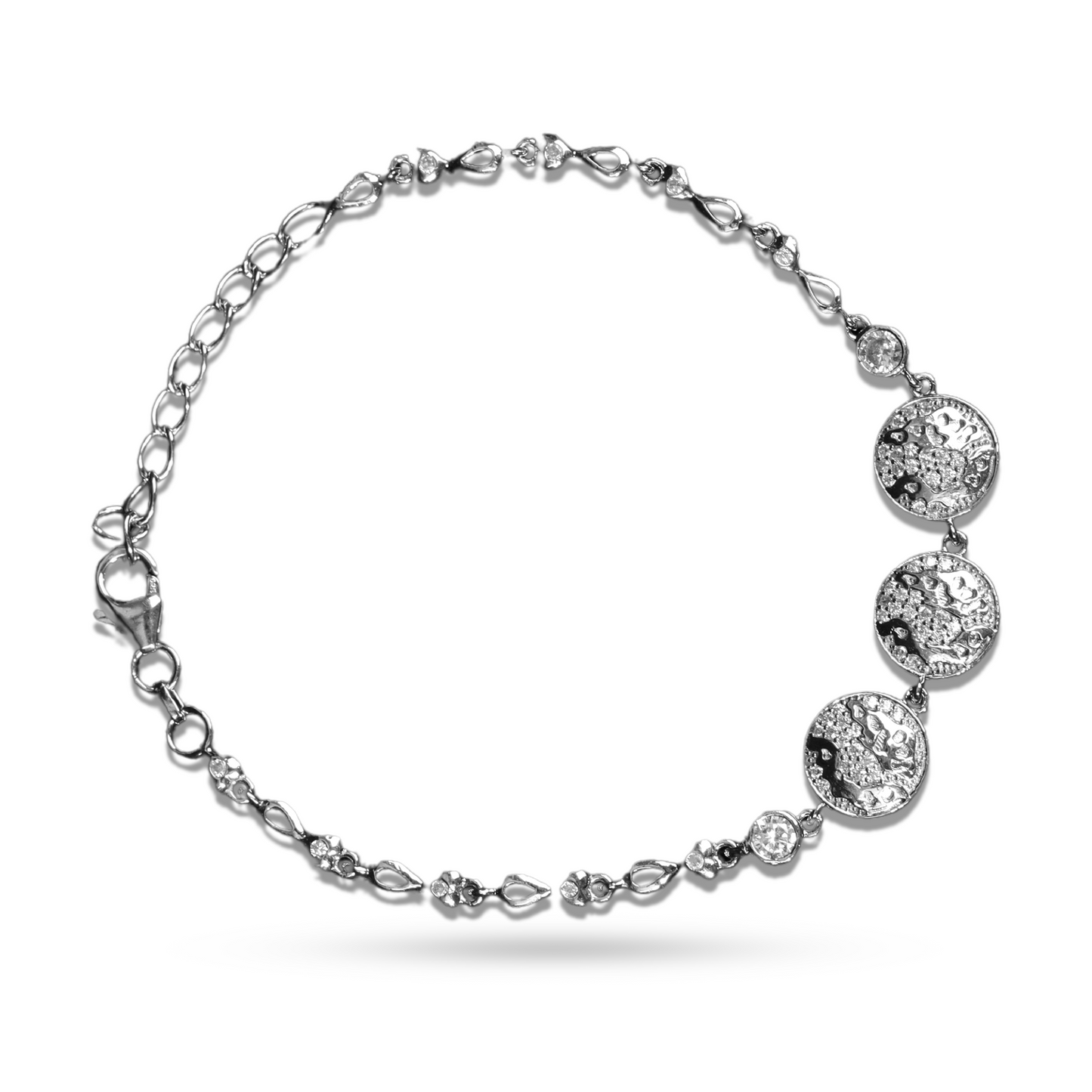 Lunara Charm – Zircon Circle Bracelet