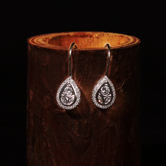 Teardrop 925 Sterling Silver Earrings