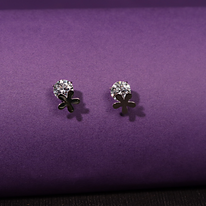 Floral Stud 925 Sterling Silver  Earrings