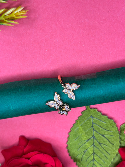 Butterfly Bloom Adjustable Ring