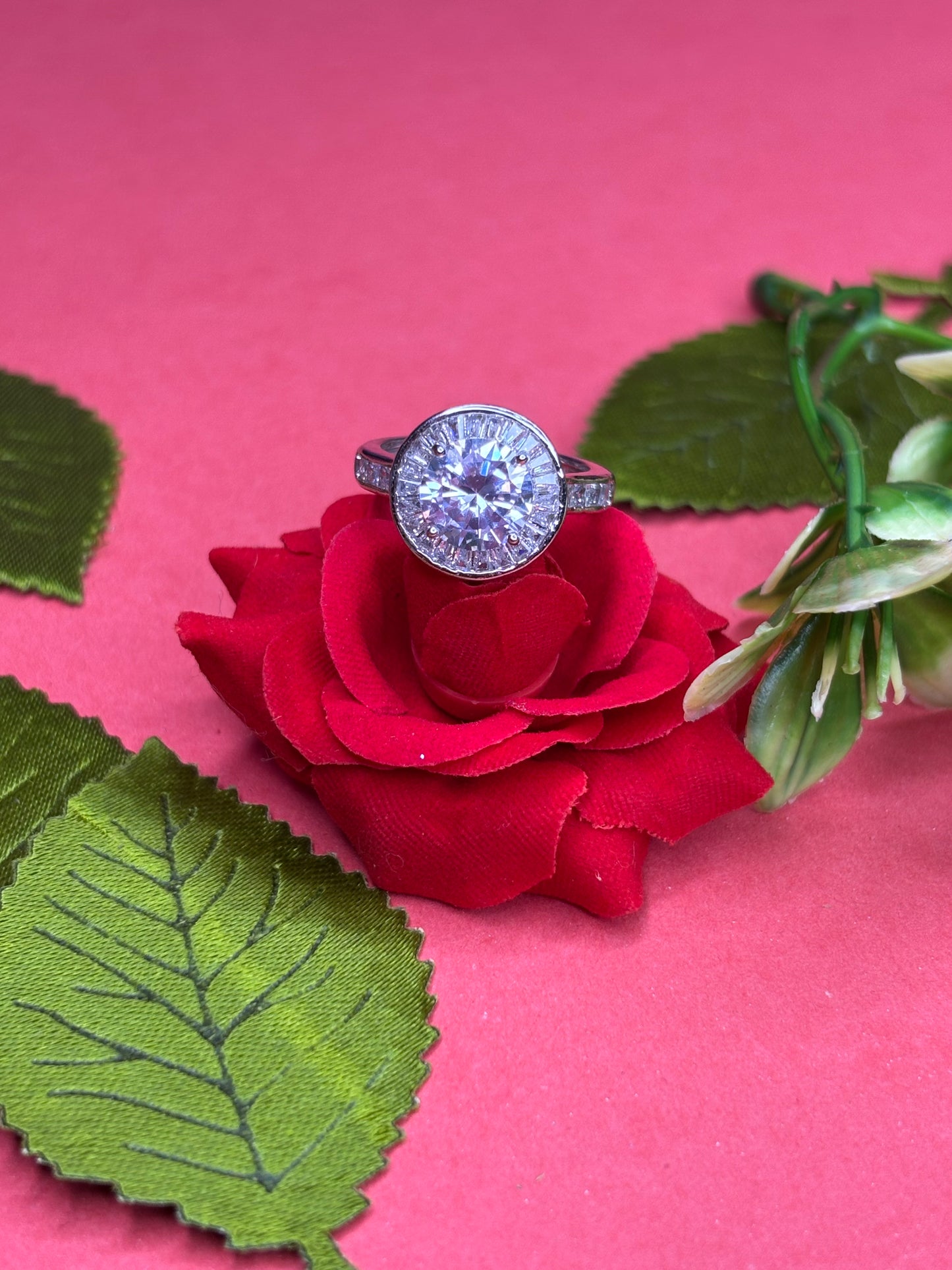 Celestial Crown Solitaire Ring