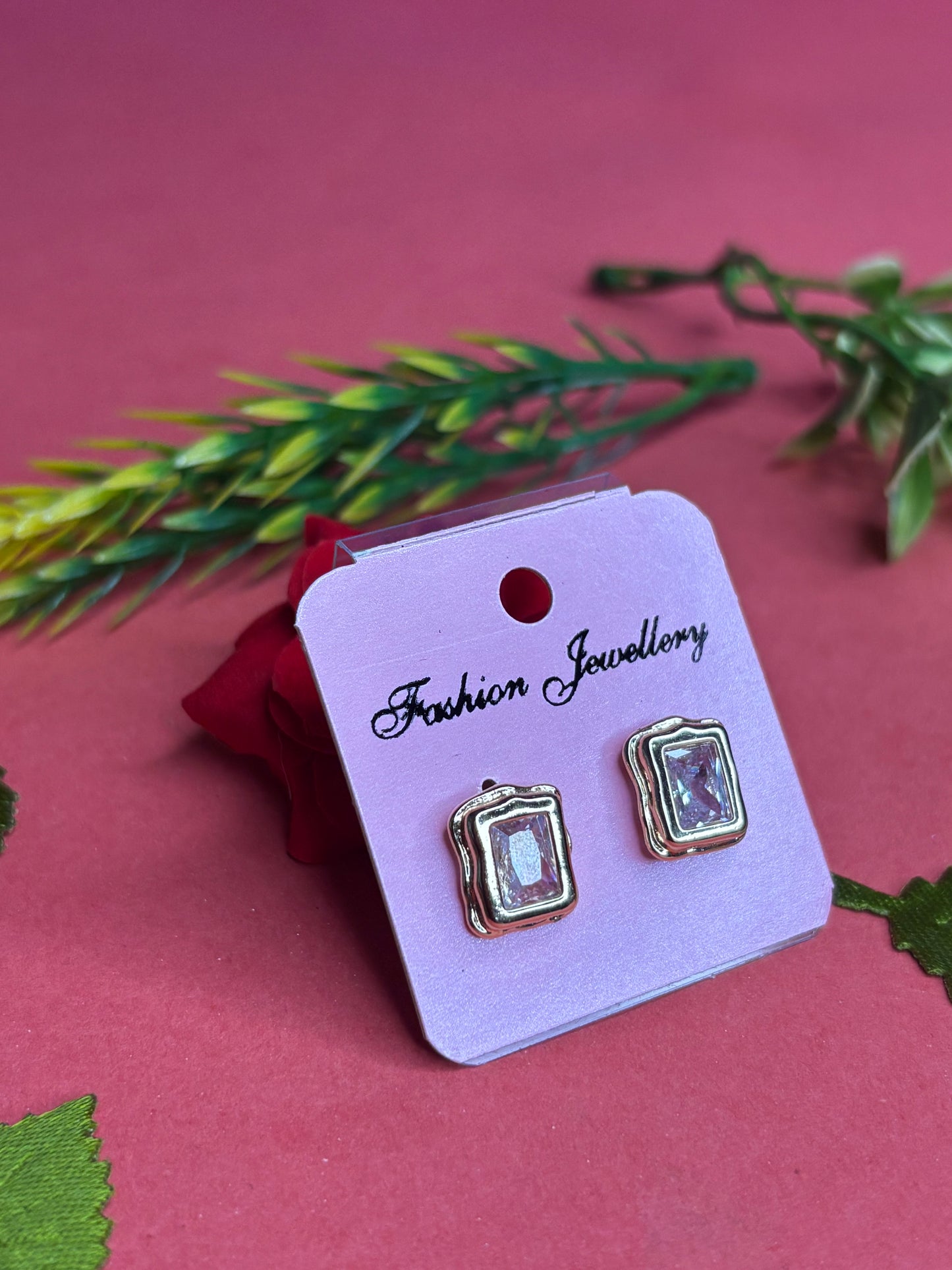 Aurora Gem Frame Studs