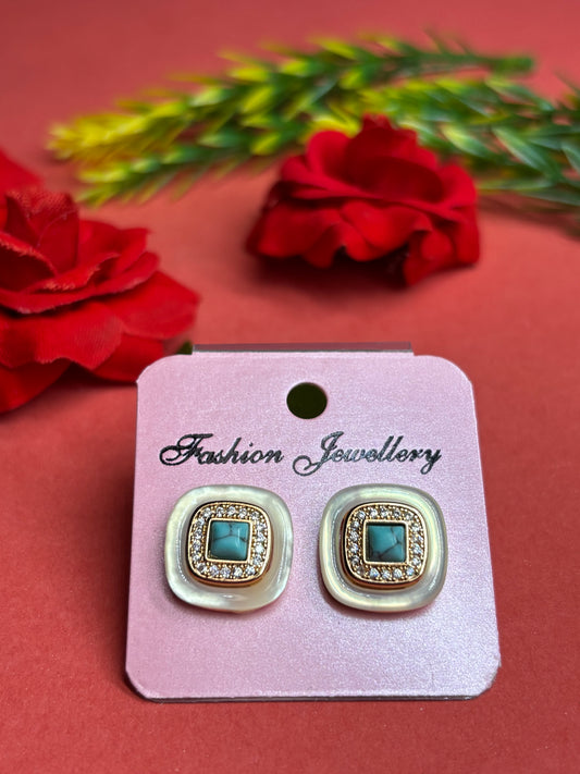 Turquoise Glow Studs