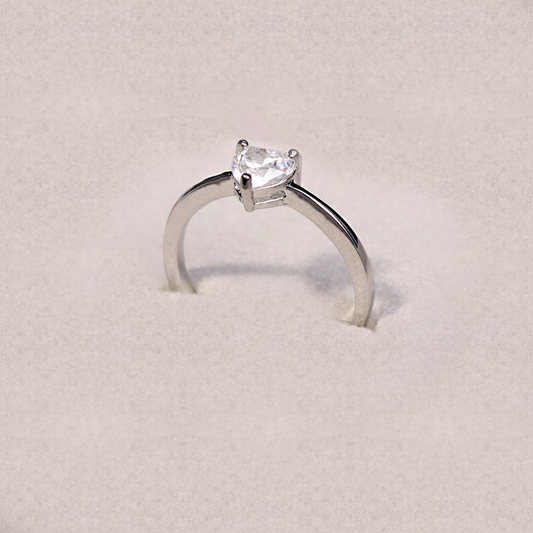 Aurora Solitaire – 925 Sterling Silver Ring