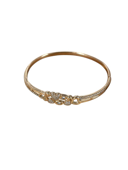 Golden Blossom Stainless Steel Bangle